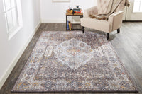 Feizy Armant 3906F Gray/Blue Area Rug