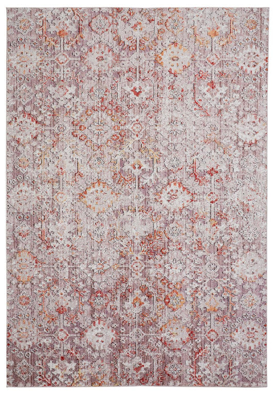 Feizy Armant 3946F Pink/Gray Area Rug