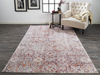 Feizy Armant 3946F Pink/Gray Area Rug