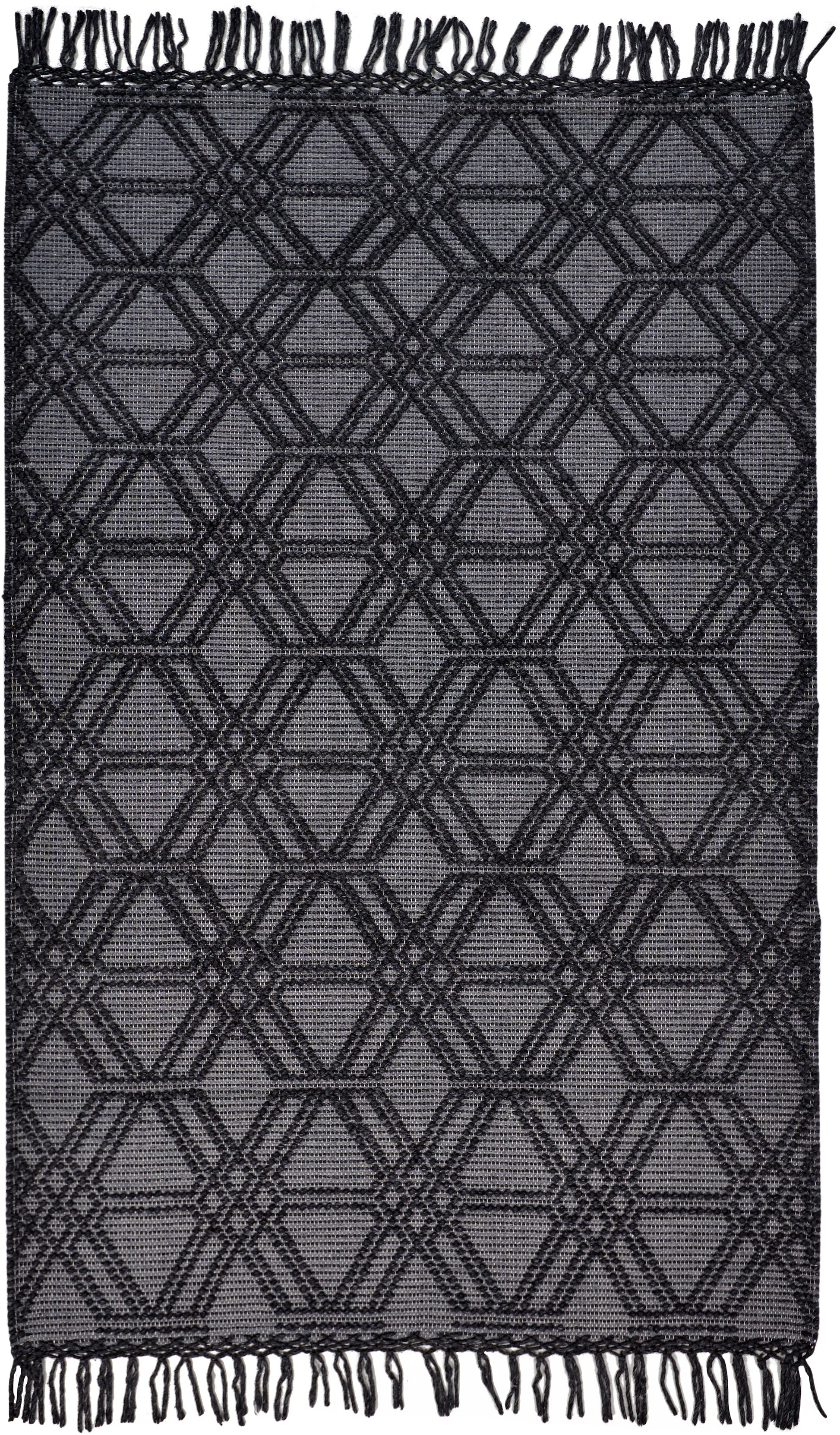 Feizy Phoenix 0807F Gray/Black Area Rug