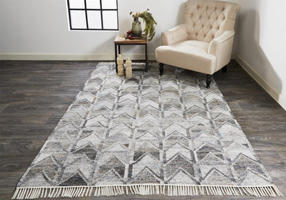 Feizy Beckett 0813F Gray Area Rug