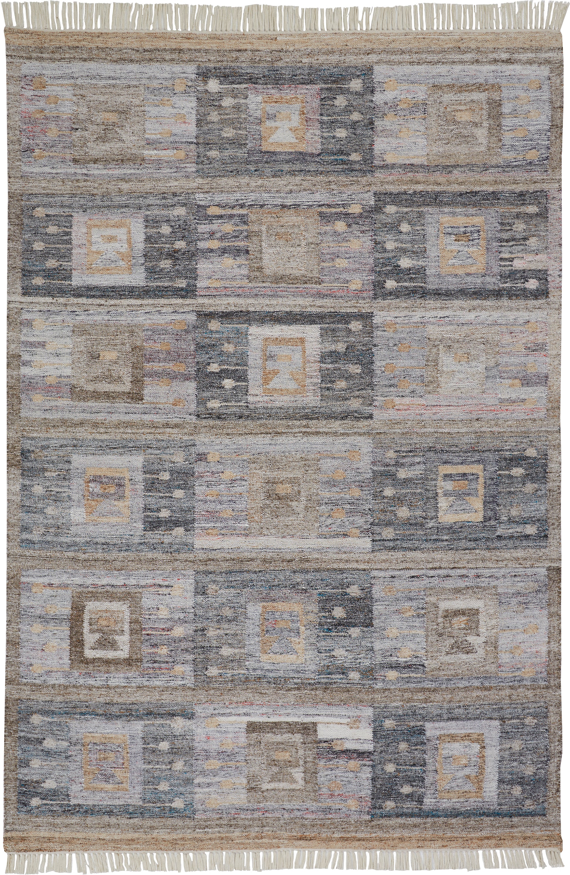 Feizy Beckett 0816F Gray/Tan Area Rug