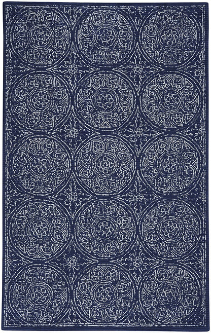 Capel Allure 9176-475 Indigo Geometric Area Rug