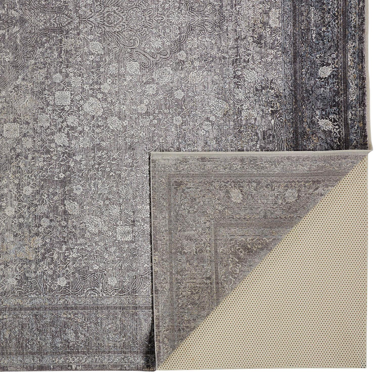 Feizy Sarrant 3967F Gray/Silver Area Rug