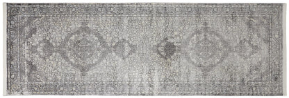 Feizy Sarrant 3967F Gray/Silver Area Rug