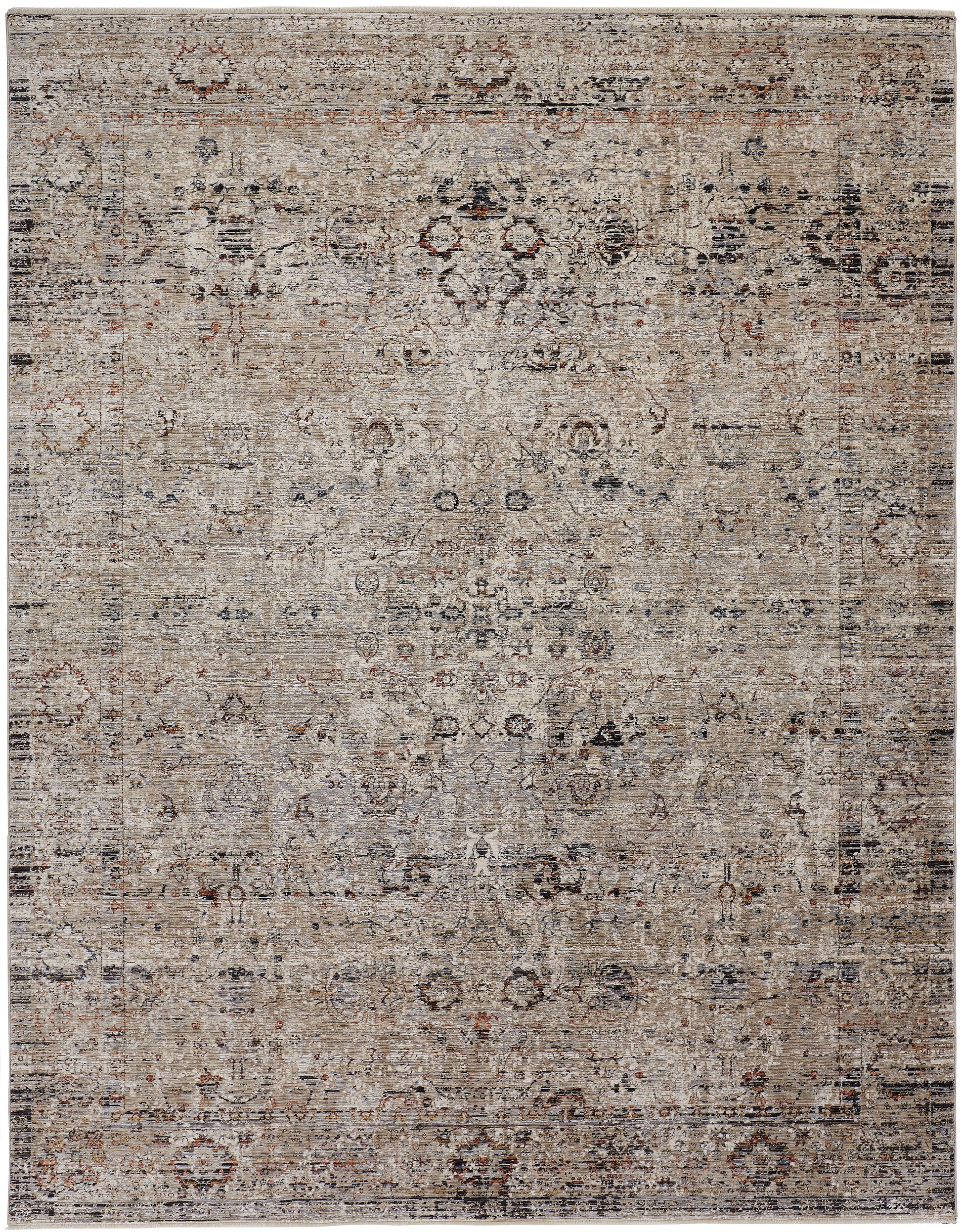 Feizy Caprio 3958F Ivory/Gray Area Rug