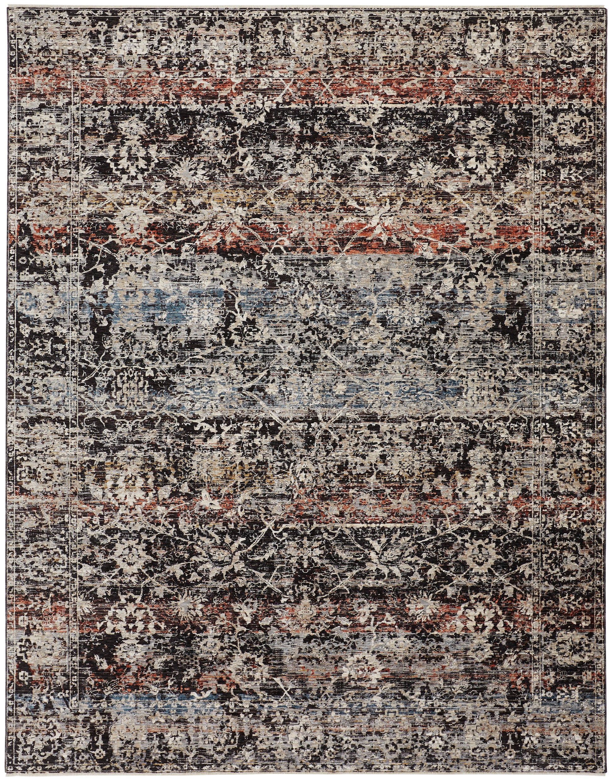 Feizy Caprio 3962F Blue/Gray Area Rug