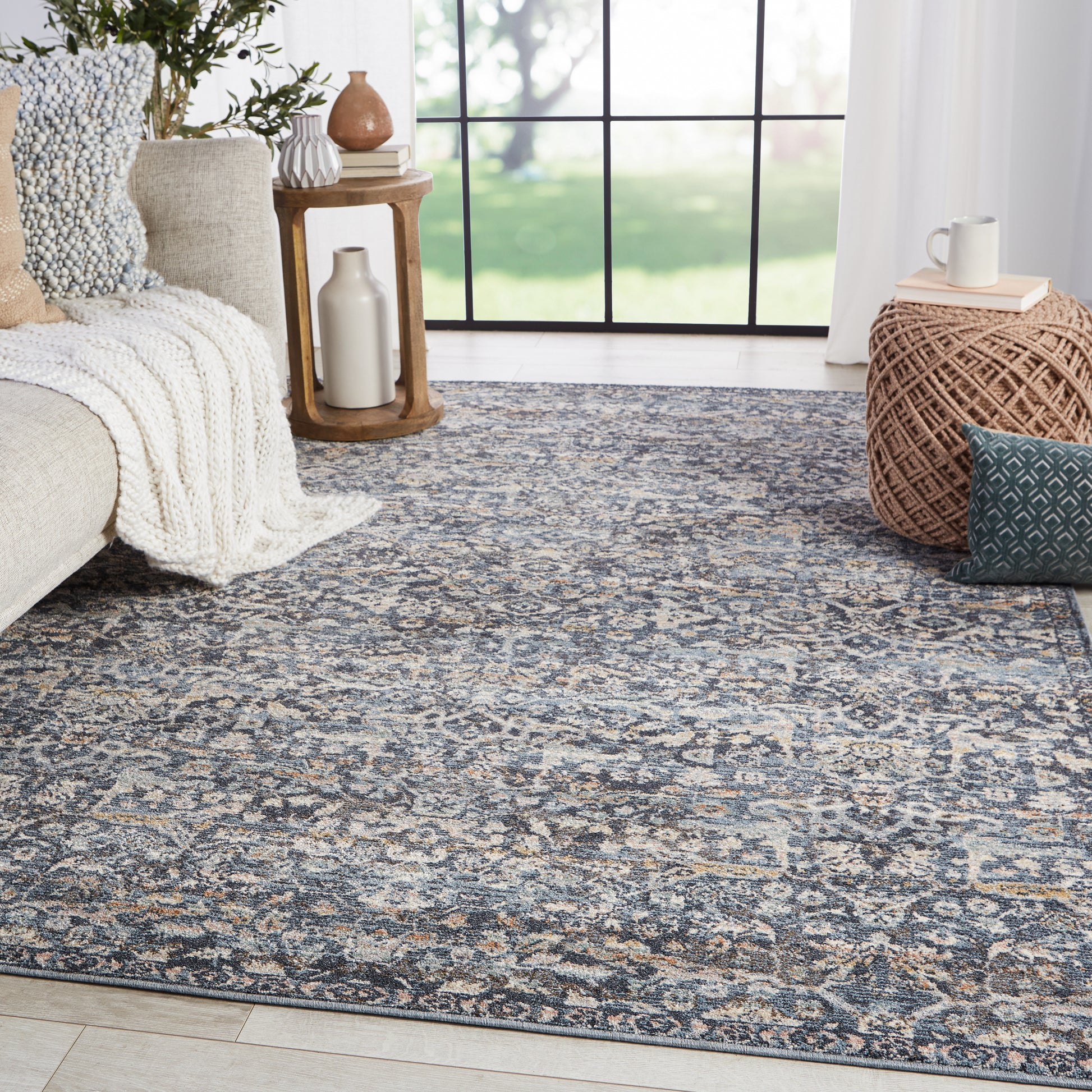 Jaipur Abrielle Odette Abl11 Dark Blue/Gray Area Rug