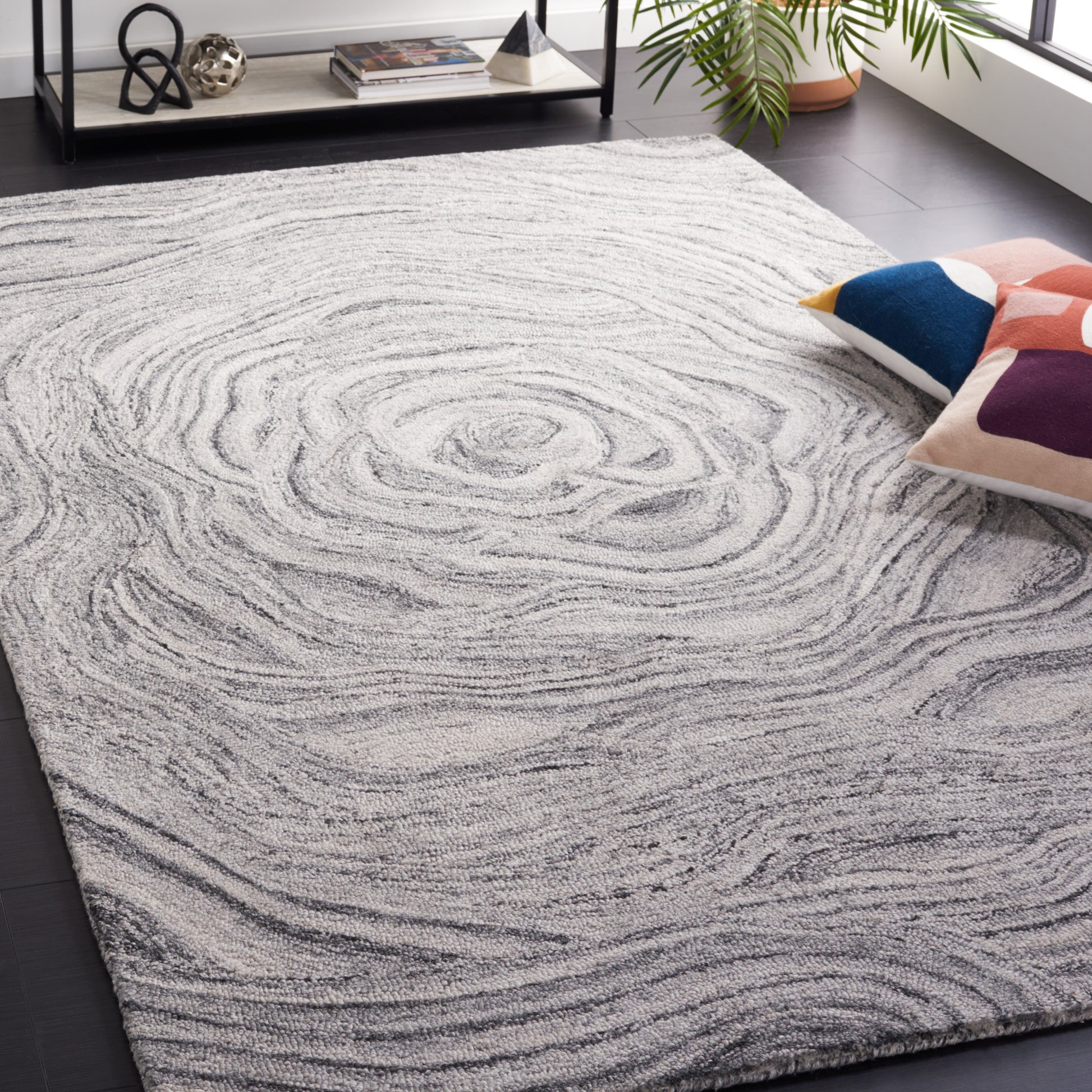 Safavieh Abstract Abt148H Dark Grey/Black Area Rug