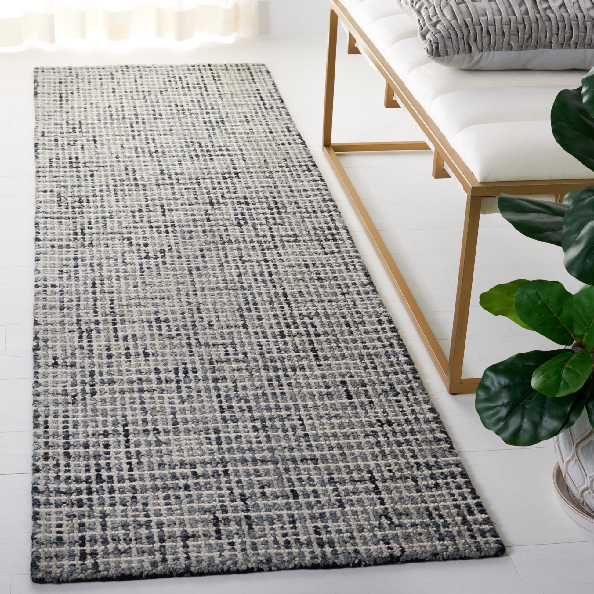 Safavieh Abstract Abt468H Dark Grey/Ivory Area Rug