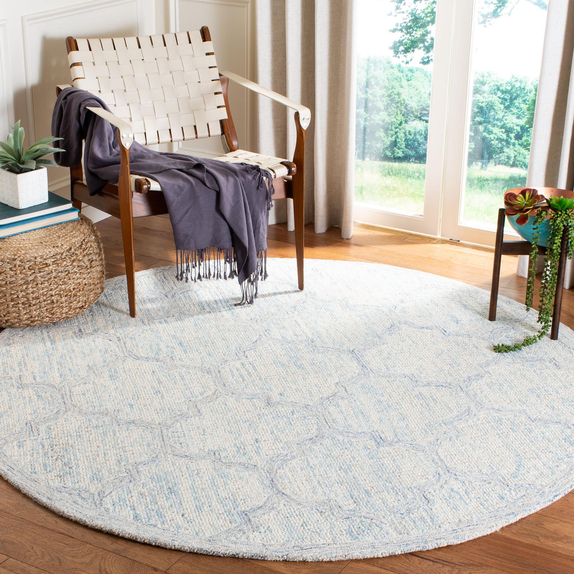 Safavieh Abstract Abt474B Ivory/Light Blue Area Rug