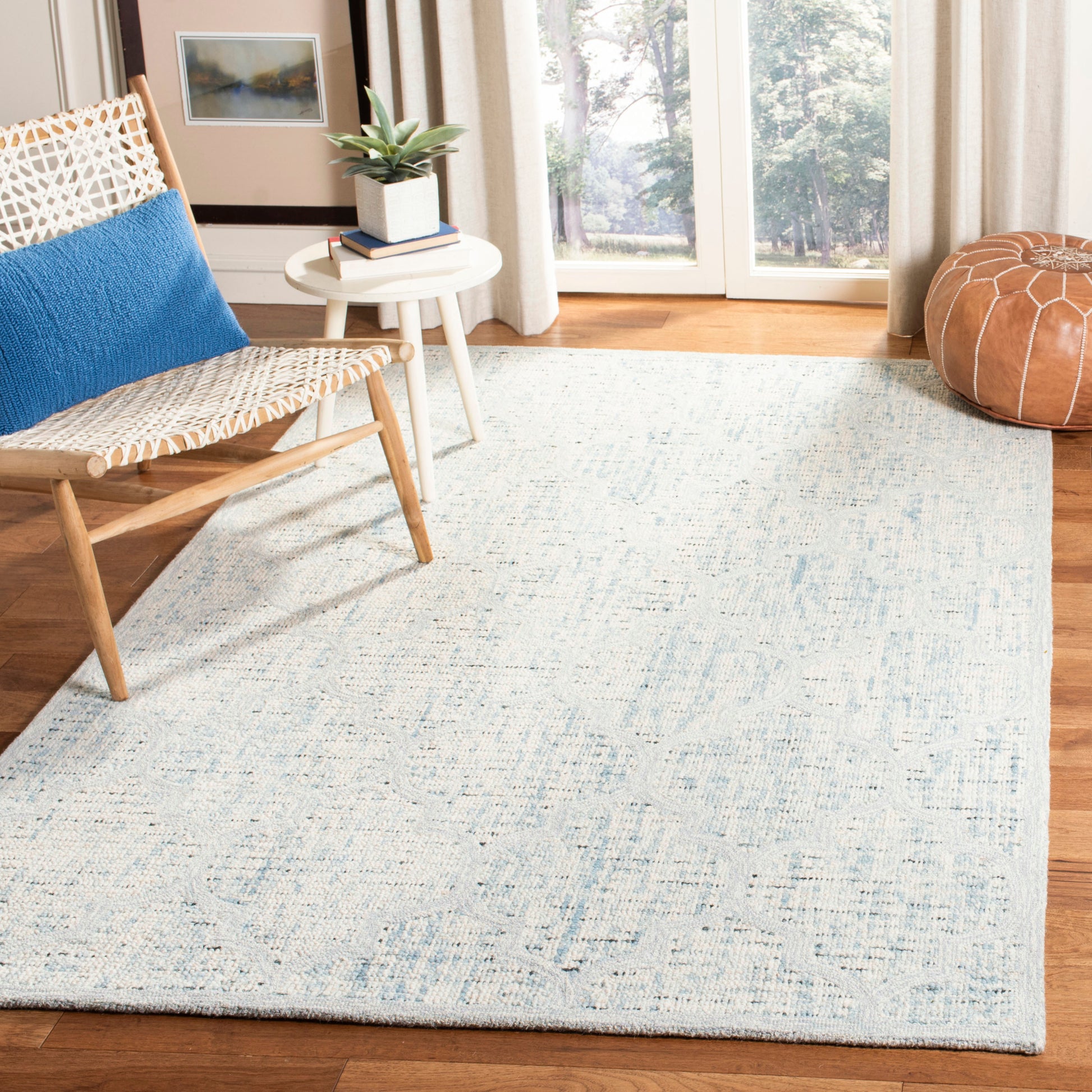 Safavieh Abstract Abt474K Ivory/Turquoise Area Rug