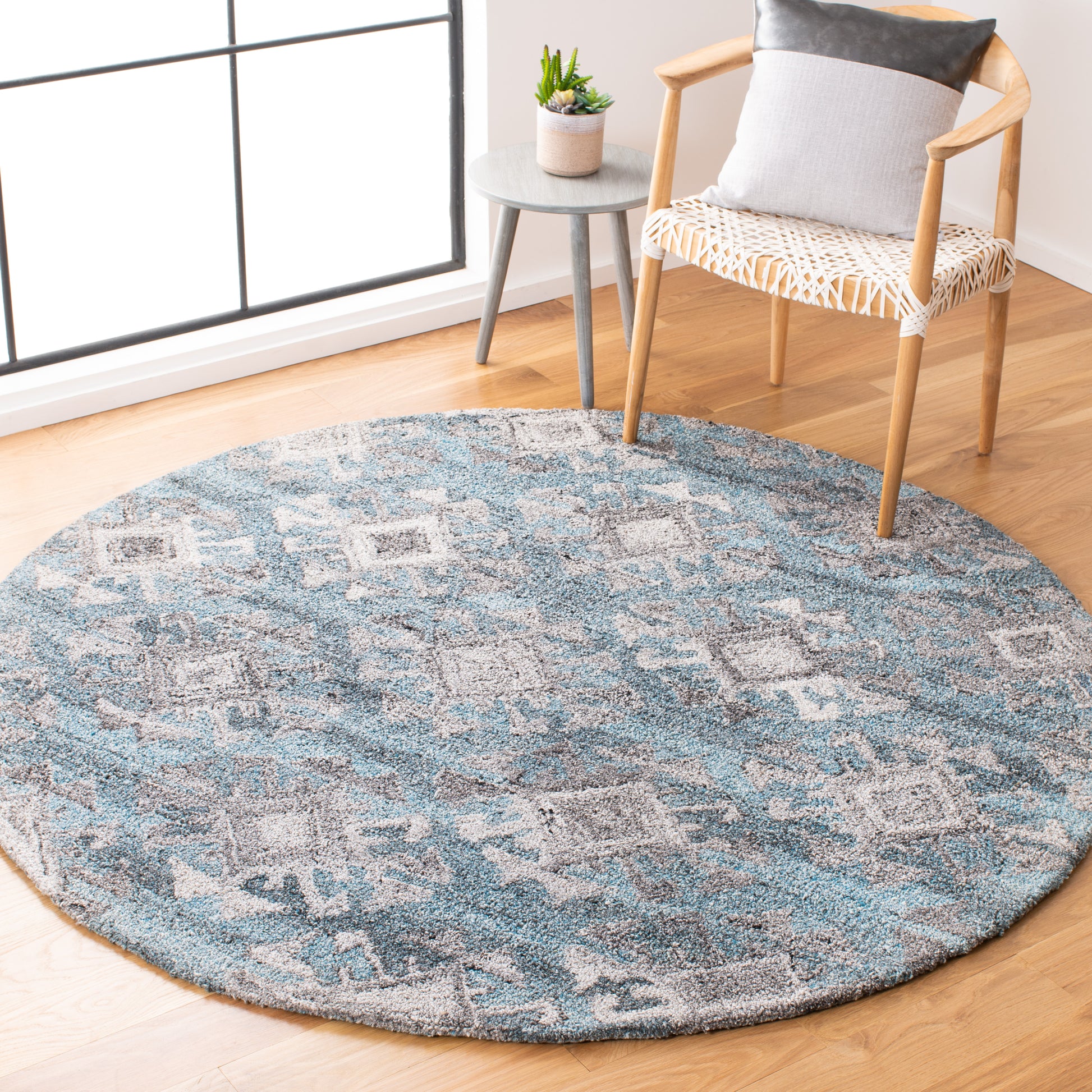 Safavieh Abstract Abt613F Grey/Black Area Rug