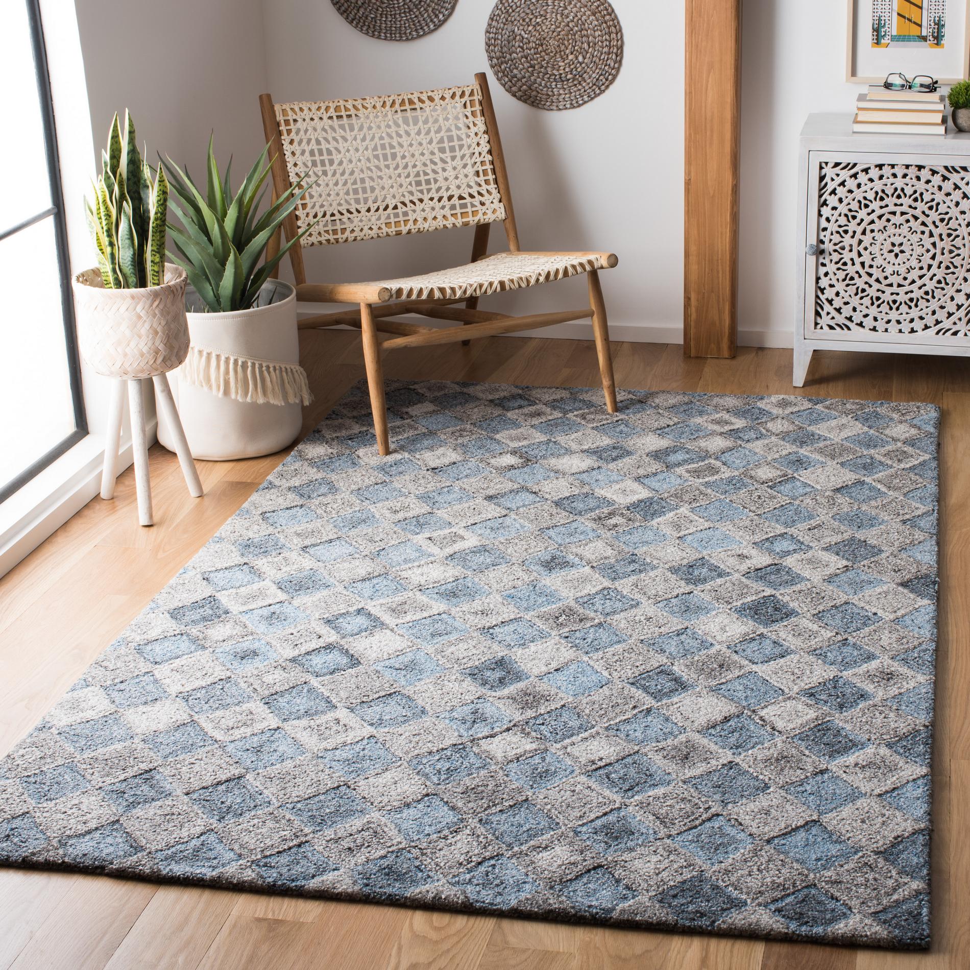 Safavieh Abstract Abt626F Grey/Blue Area Rug