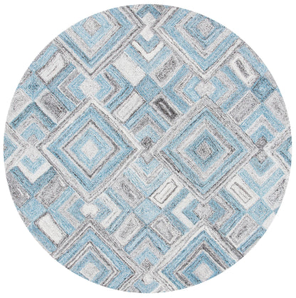 Safavieh Abstract Abt642F Grey/Turquoise Area Rug