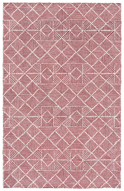 Safavieh Abstract Abt763Q Red/Ivory Area Rug