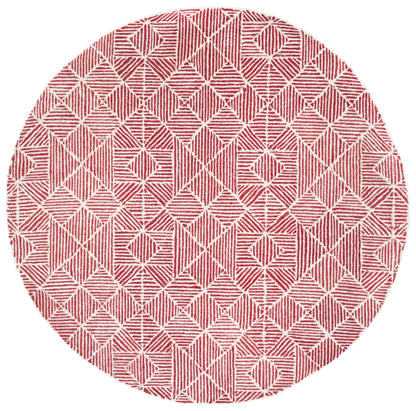 Safavieh Abstract Abt763Q Red/Ivory Area Rug