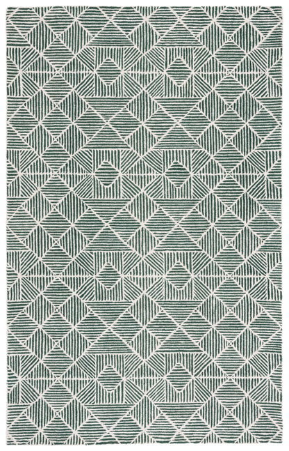 Safavieh Abstract Abt763W Dark Green/Ivory Area Rug