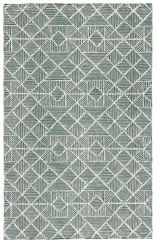 Safavieh Abstract Abt763W Dark Green/Ivory Area Rug