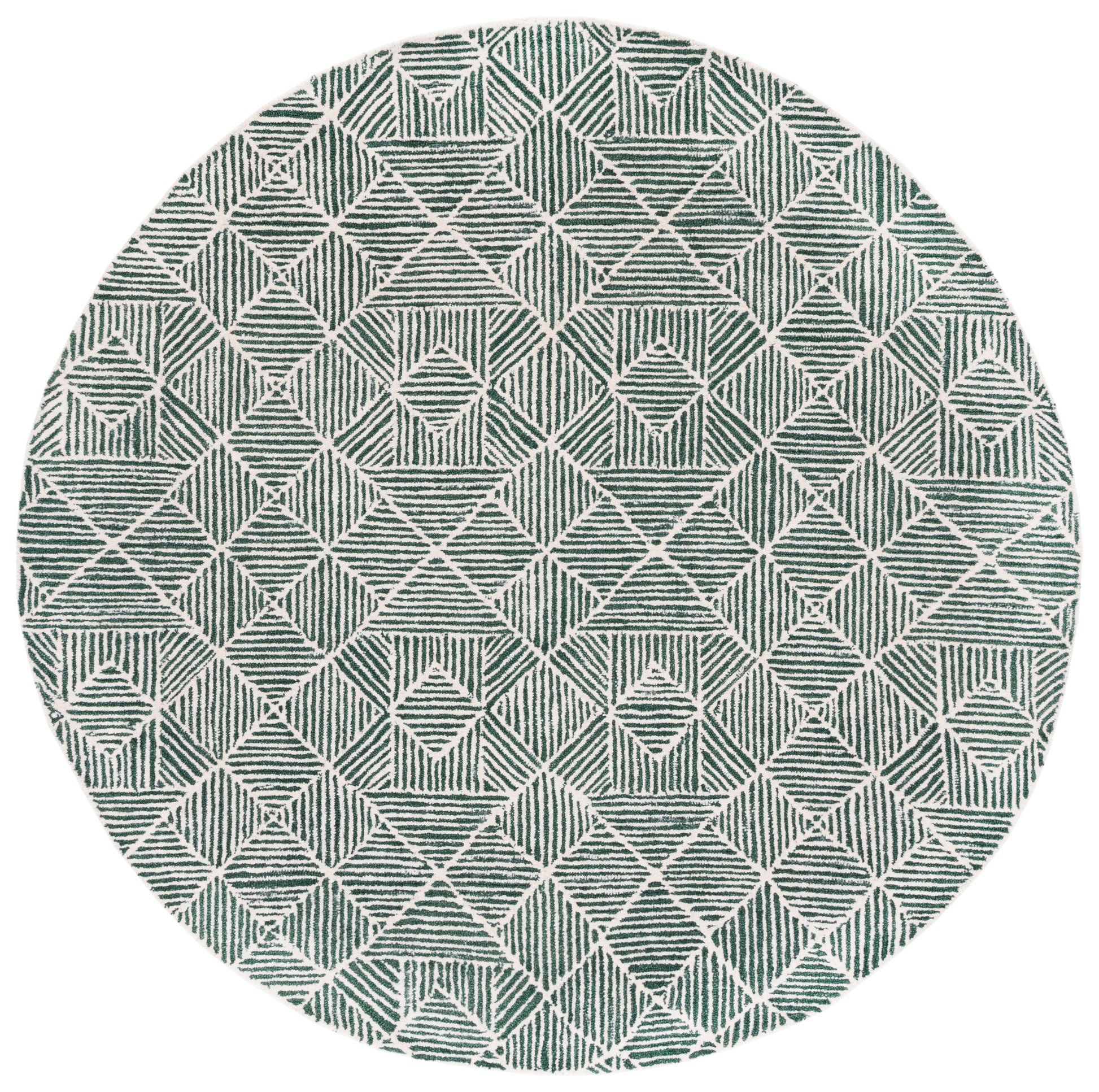 Safavieh Abstract Abt763W Dark Green/Ivory Area Rug