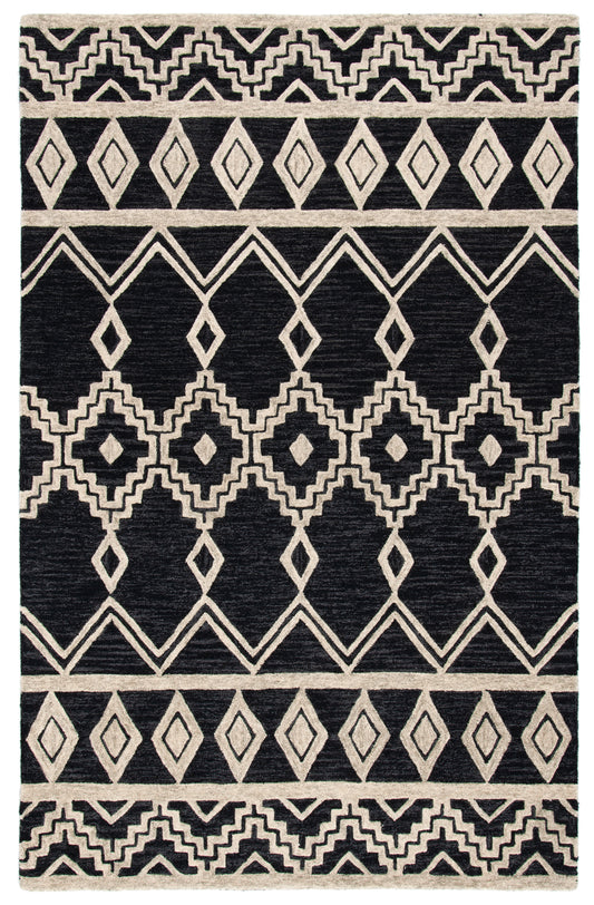 Safavieh Abstract Abt851Z Black/Ivory Area Rug