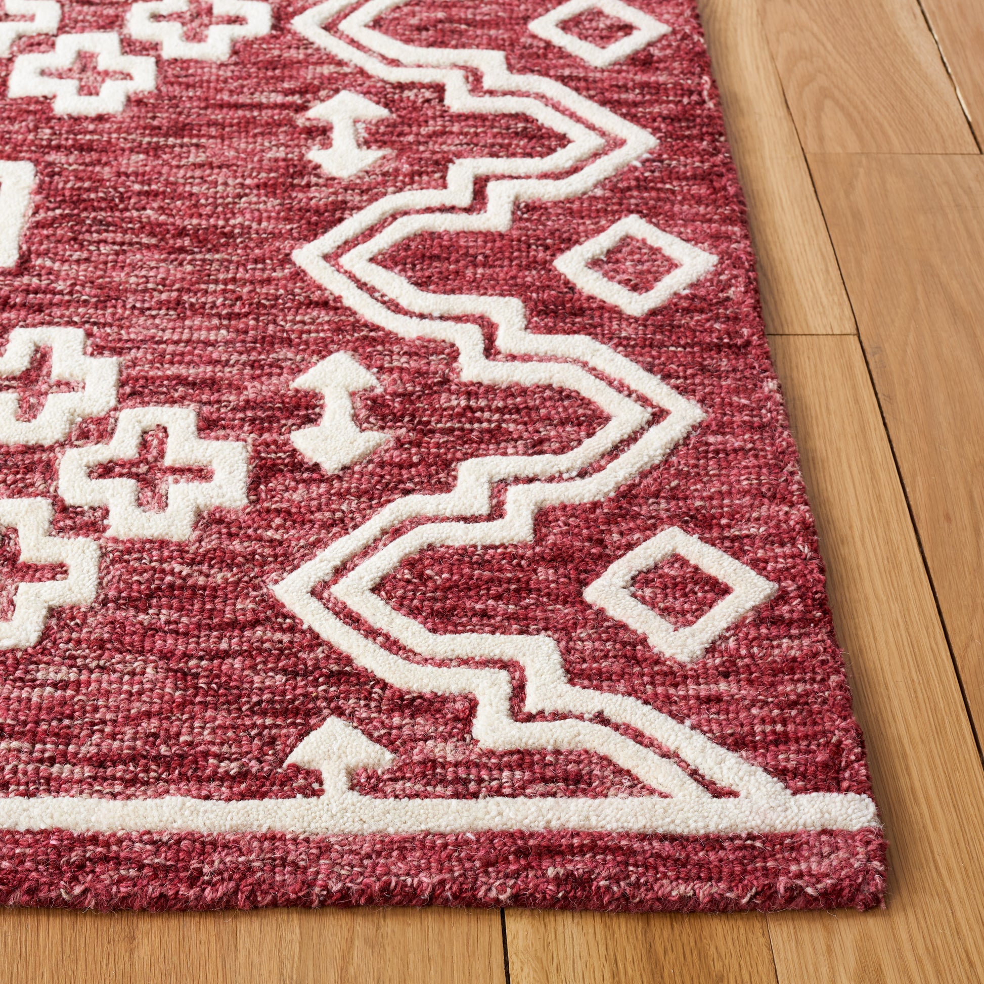 Safavieh Abstract Abt852Q Red/Ivory Area Rug