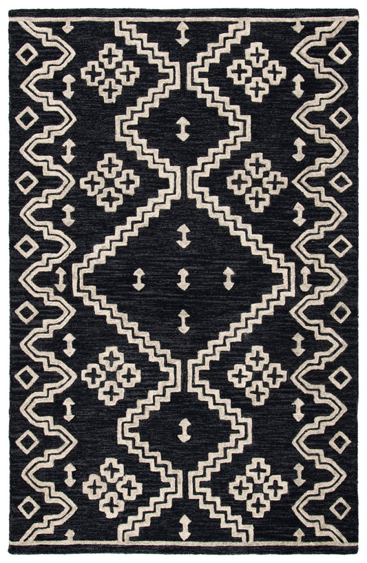 Safavieh Abstract Abt852Z Black/Ivory Area Rug