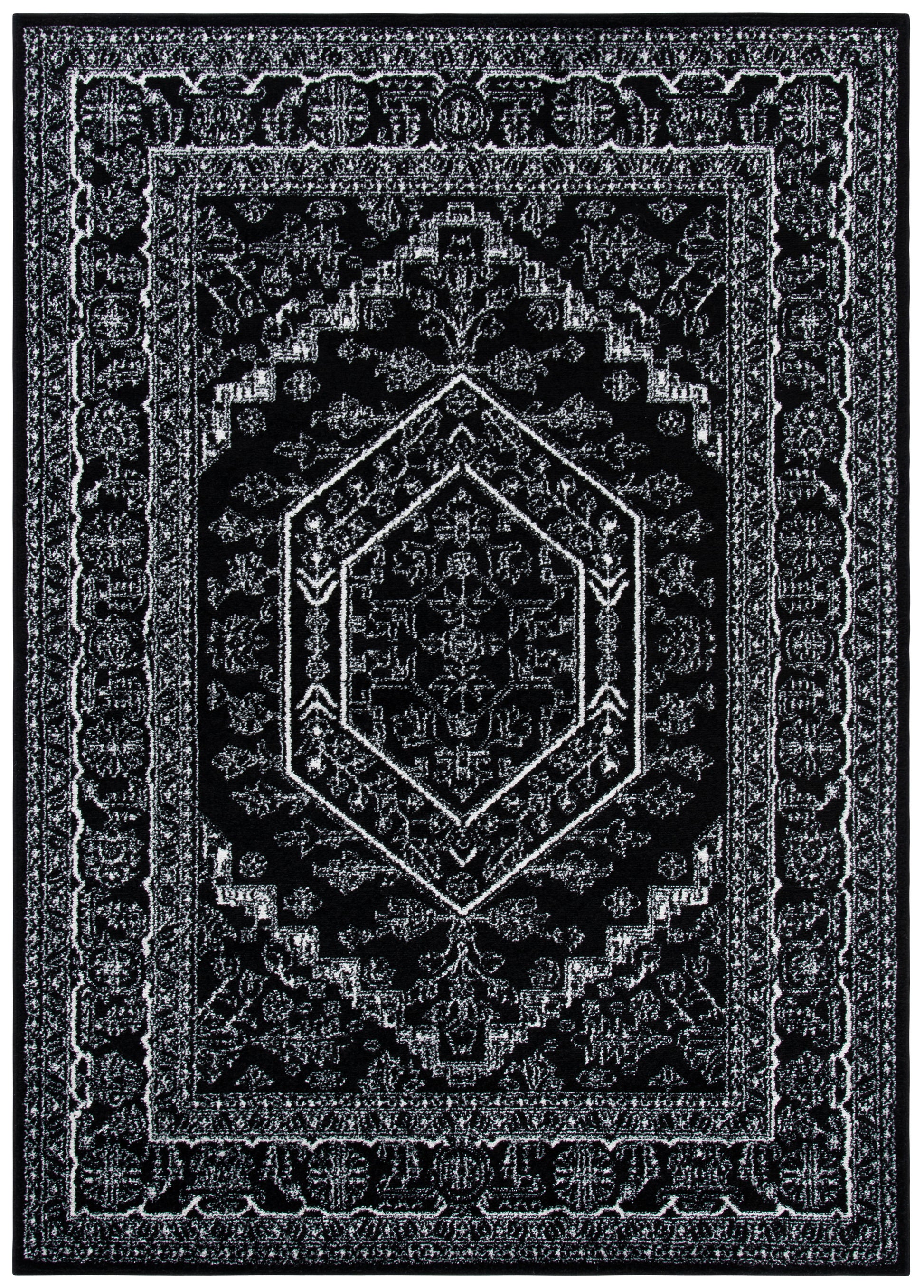 Safavieh Adirondack Adr108Z Black/Ivory Area Rug