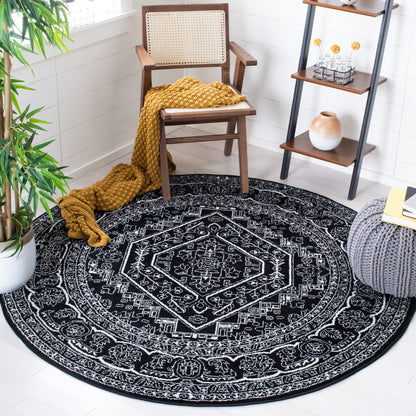 Safavieh Adirondack Adr108Z Black/Ivory Area Rug