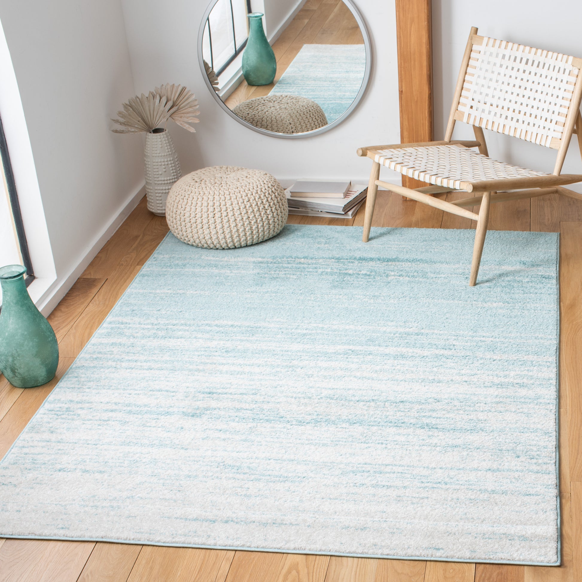 Safavieh Adirondack Adr113J Aqua/Ivory Area Rug