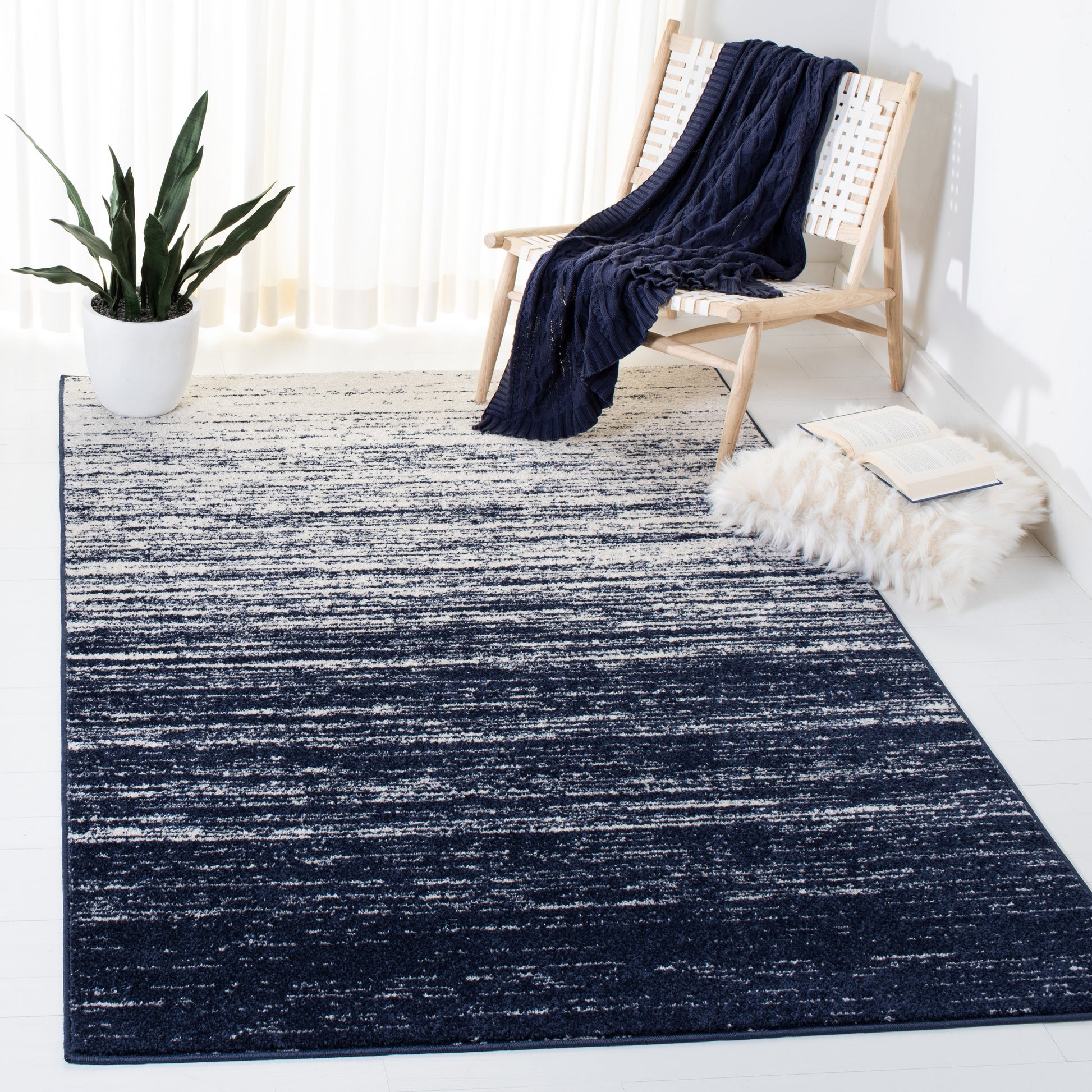 Safavieh Adirondack Adr113N Navy/Ivory Area Rug