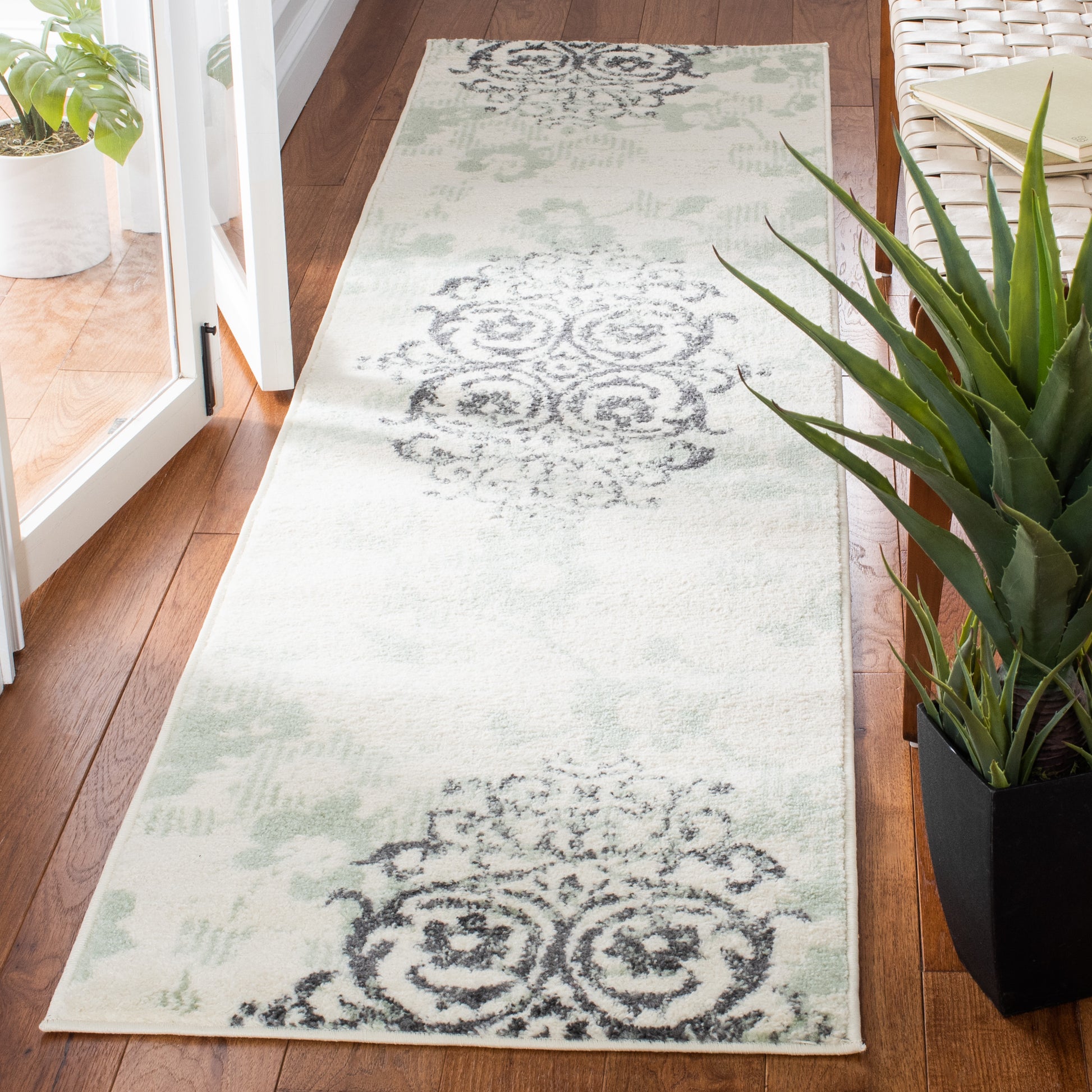 Safavieh Adirondack Adr114Y Ivory/Green Area Rug