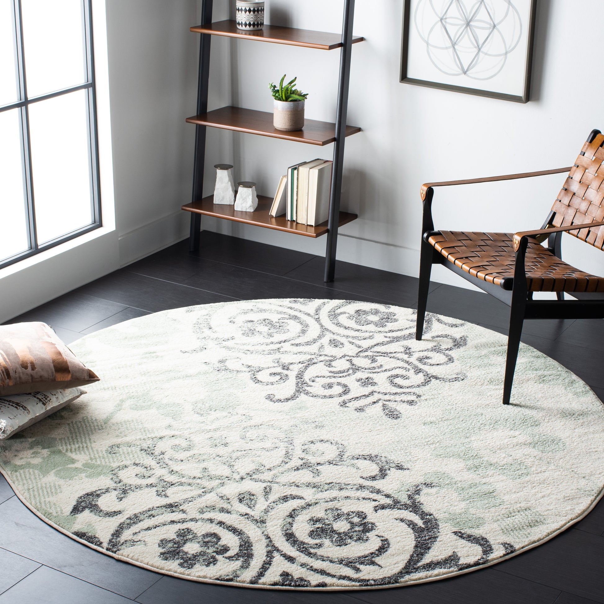 Safavieh Adirondack Adr114Y Ivory/Green Area Rug