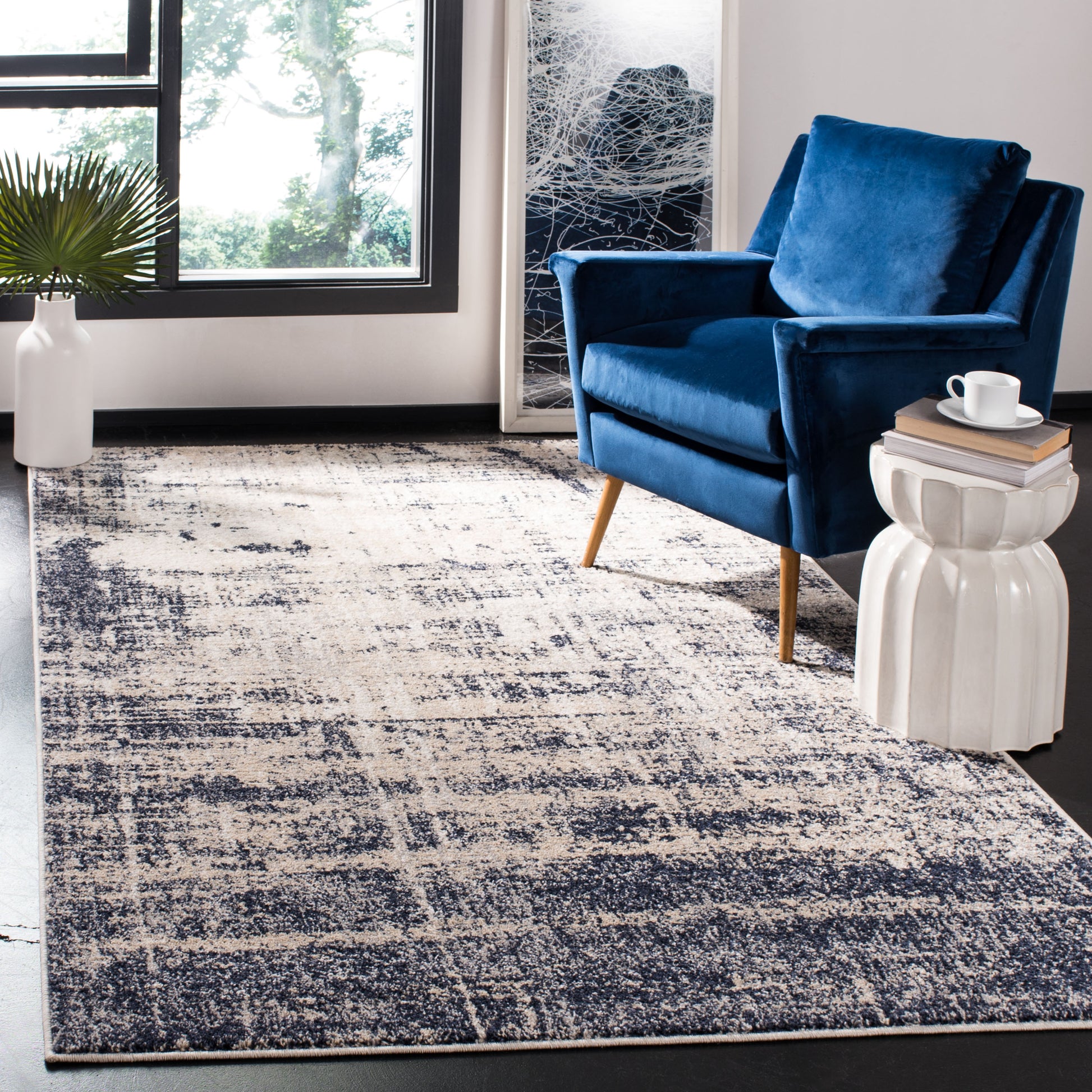 Safavieh Adirondack Adr207C Gold/Navy Area Rug