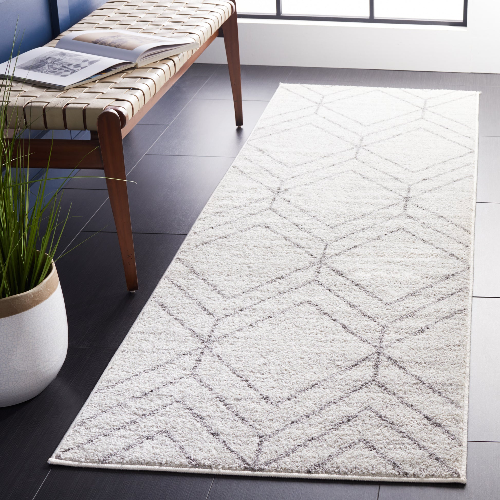 Safavieh Adirondack Adr241G Light Grey/Dark Grey Area Rug