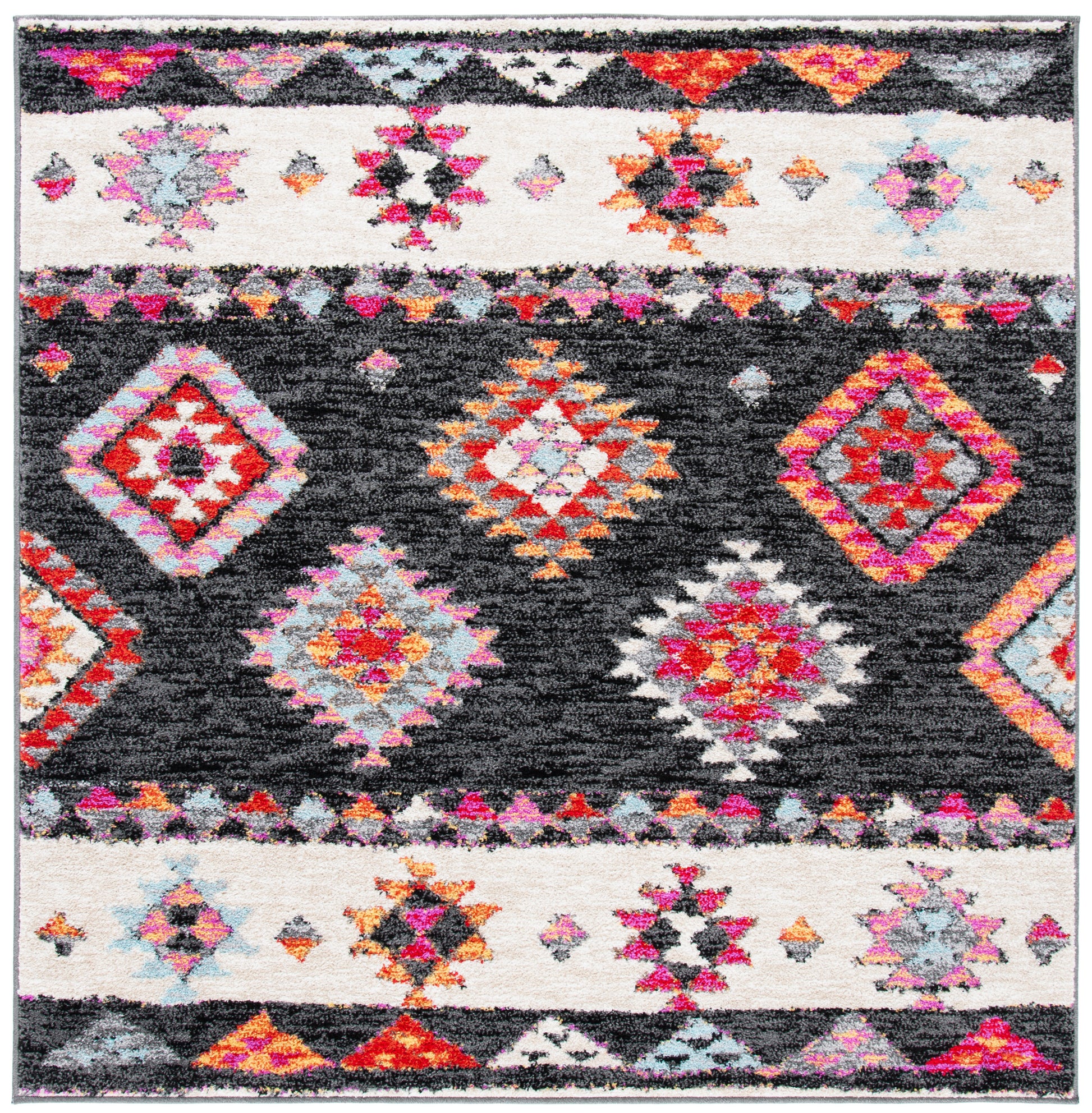 Safavieh Adirondack Adr245Z Black/Red Area Rug