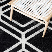 Safavieh Adirondack Adr253H Black/Ivory Area Rug