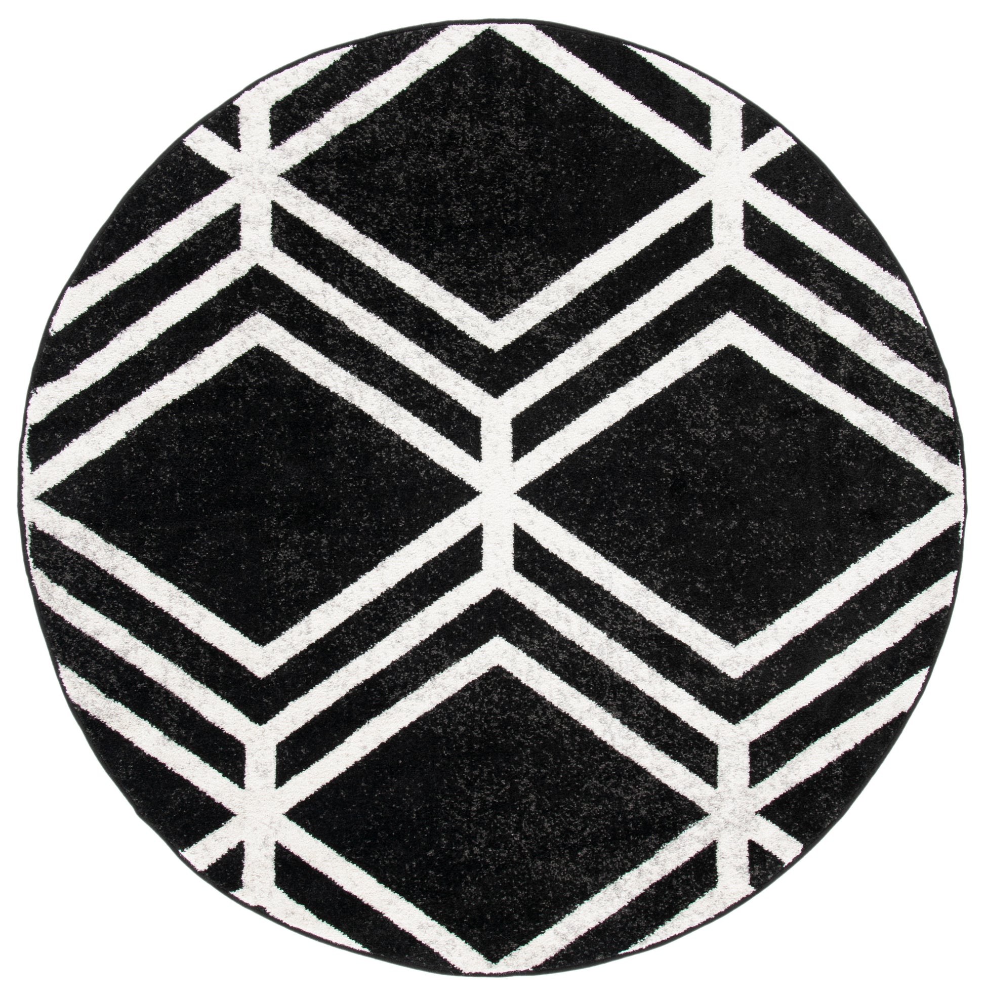 Safavieh Adirondack Adr253H Black/Ivory Area Rug