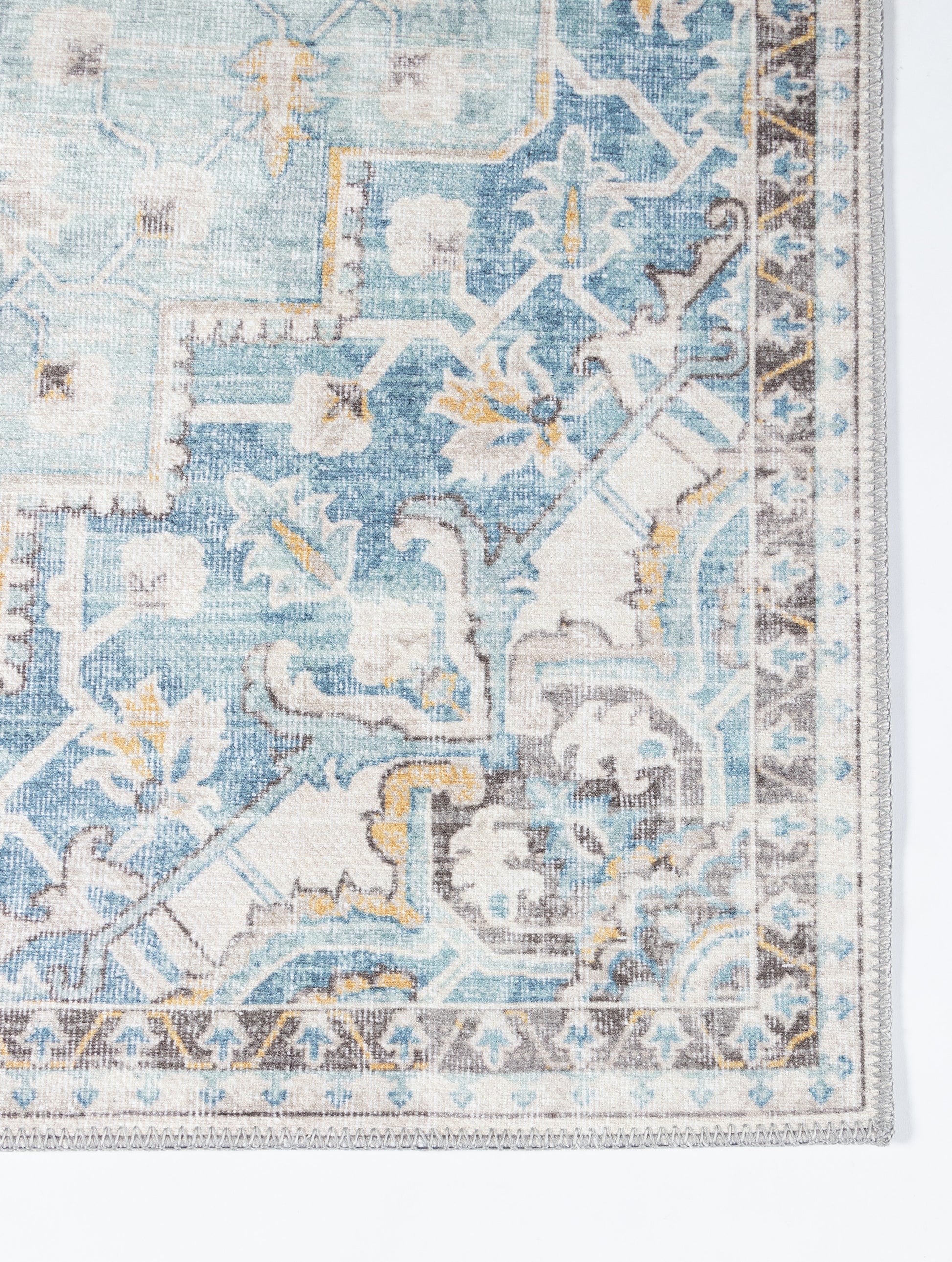 Momeni Afshar Afs32 Light Blue Area Rug