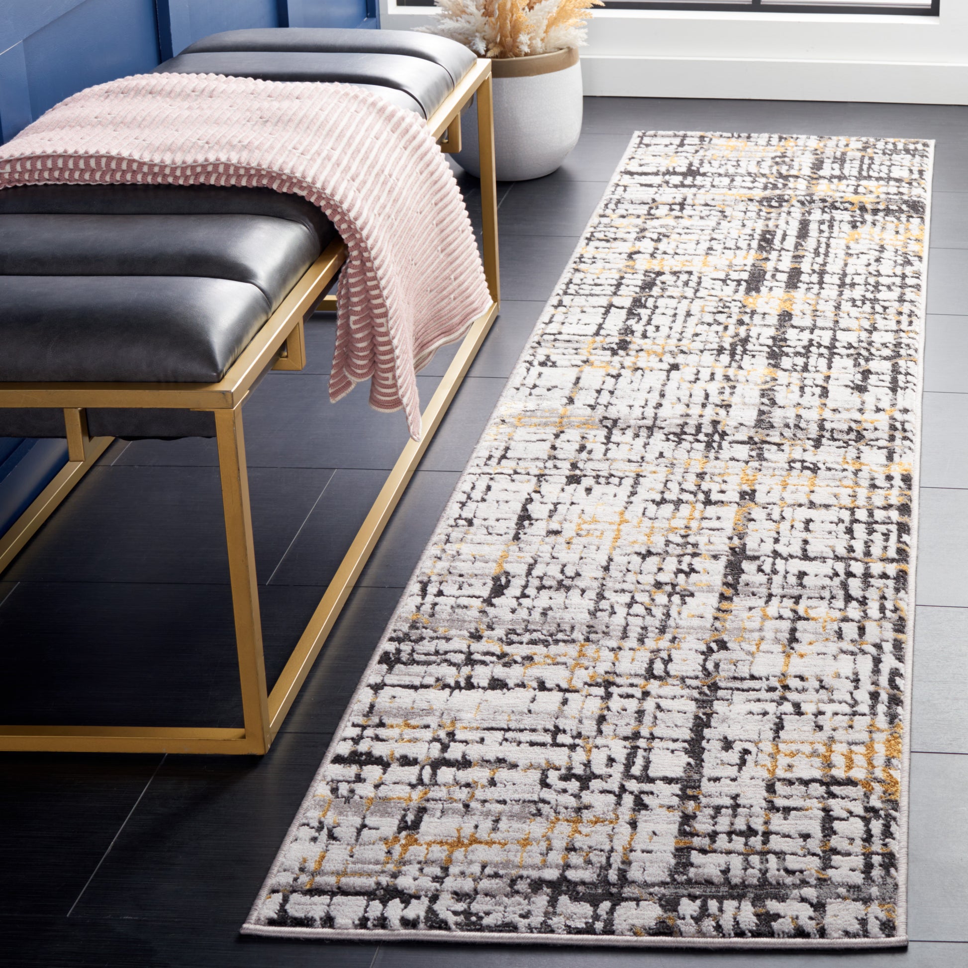 Safavieh Amelia Ala248D Charcoal/Gold Area Rug