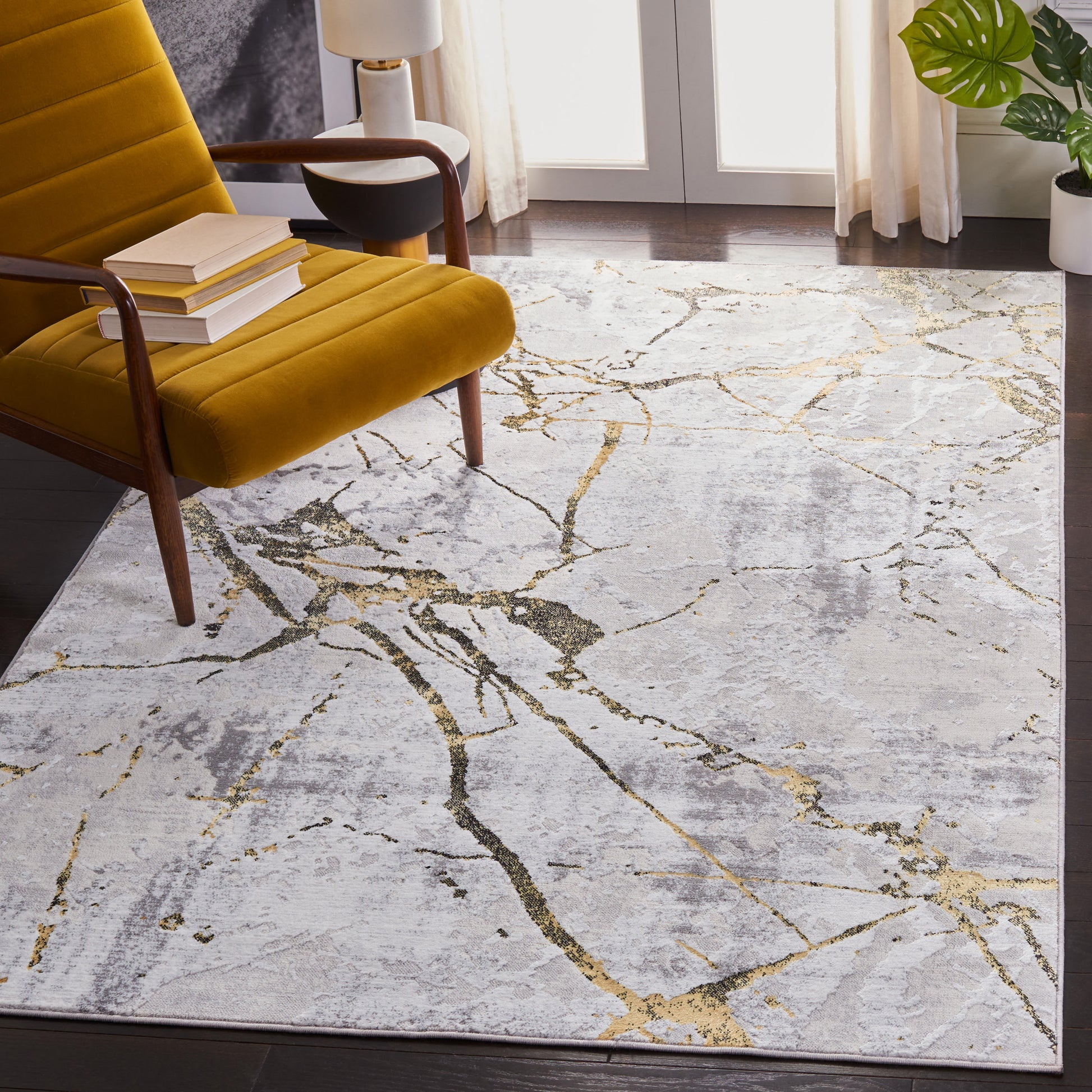 Safavieh Amelia Ala293G Grey/Gold Area Rug