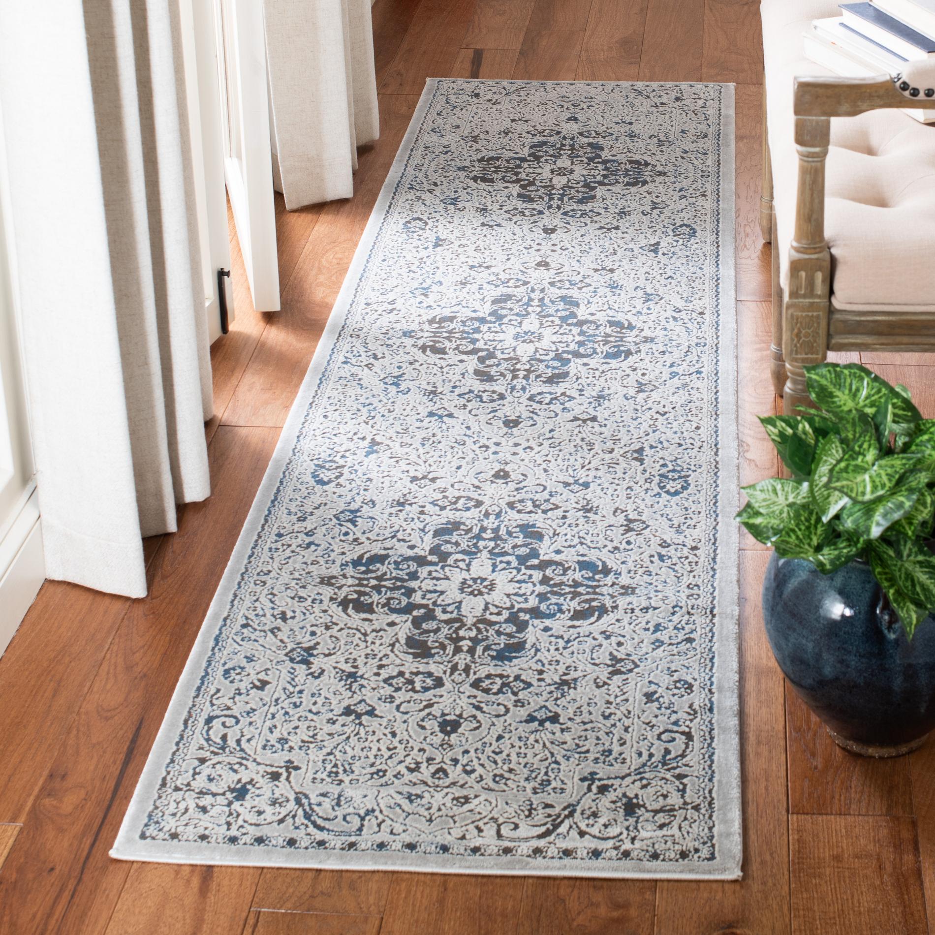 Safavieh Alhambra Alh628F Light Grey/Navy Area Rug