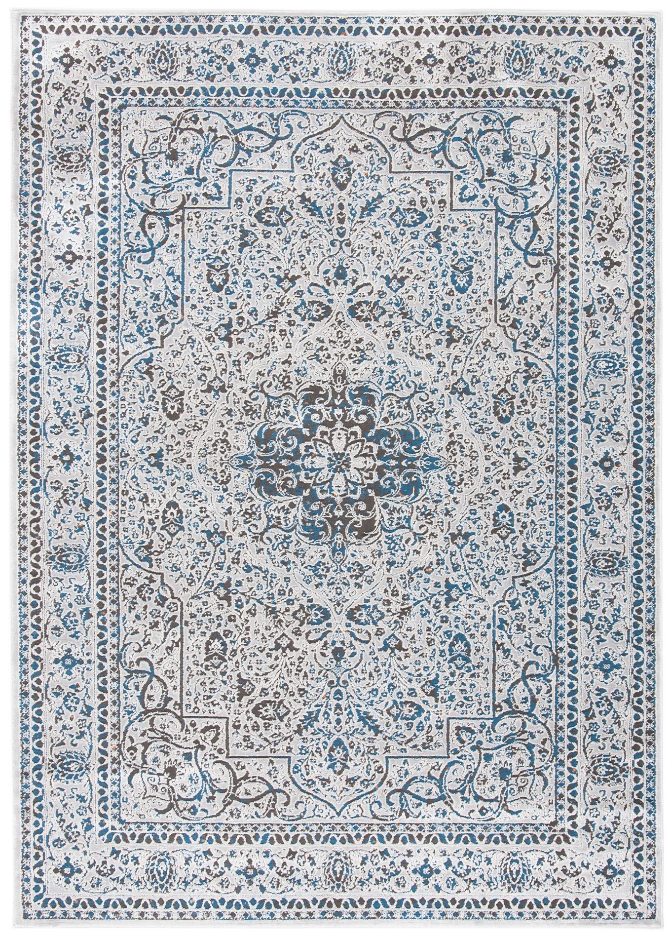 Safavieh Alhambra Alh628F Light Grey/Navy Area Rug