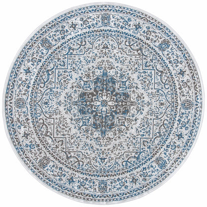 Safavieh Alhambra Alh628F Light Grey/Navy Area Rug