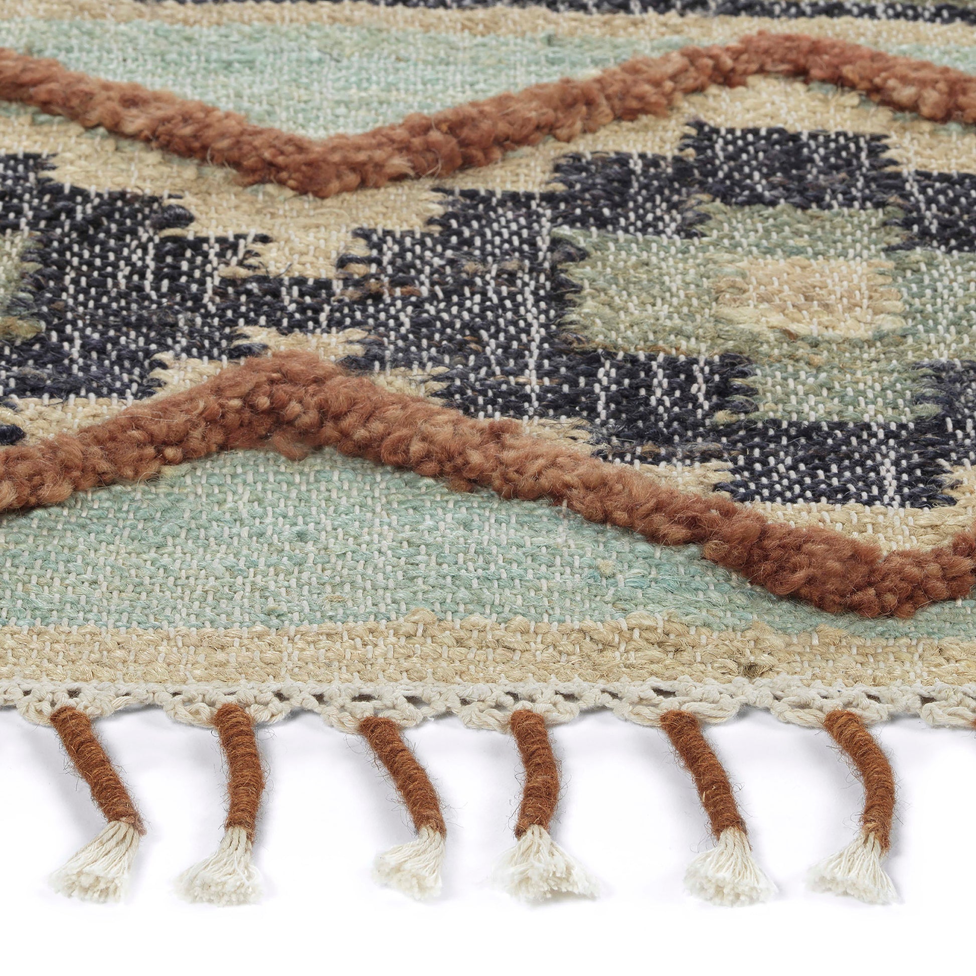 Kaleen Alejandra Alj95-88 Mint, Terracota, Turquoise, Navy Area Rug