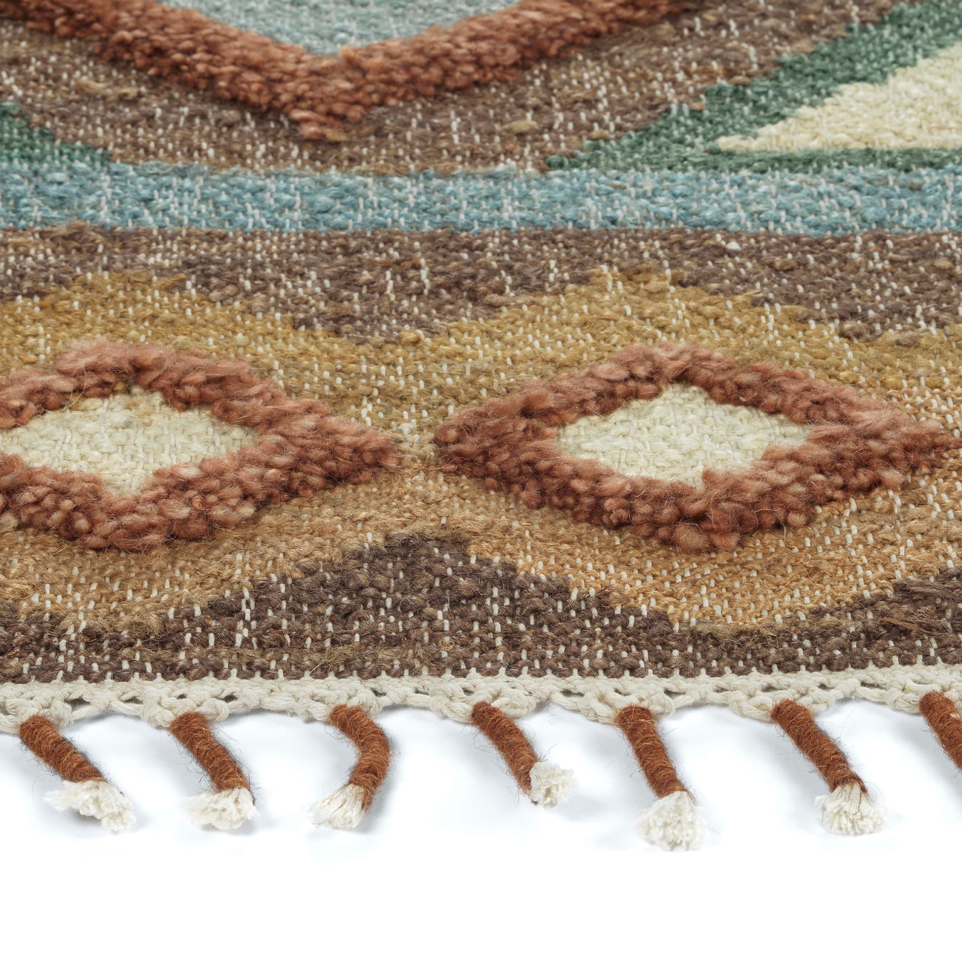 Kaleen Alejandra Alj97-49 Brown, Terracotta, Gold, Emerald Area Rug