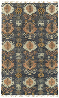 Kaleen Alejandra Alj98-22 Navy, Natural, Spa, Gold Area Rug