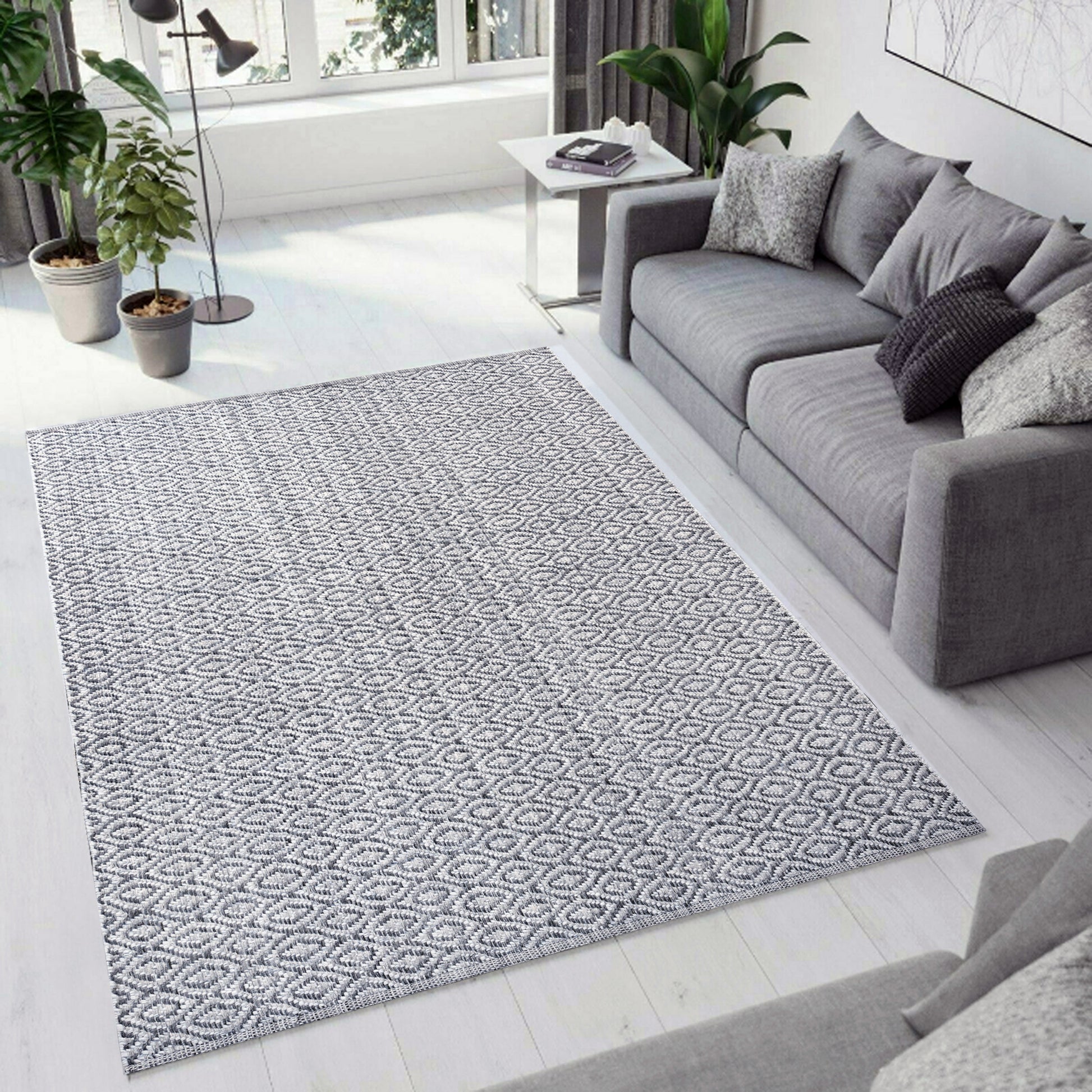 Dynamic Rugs Allegra 2987 Grey/Ivory/Denim Area Rug