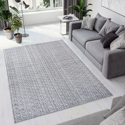 Dynamic Rugs Allegra 2987 Grey/Ivory/Denim Area Rug