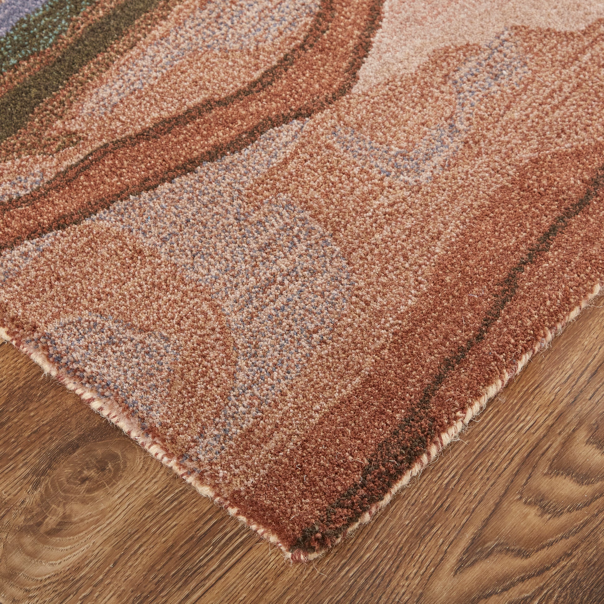 Feizy Amira 8634F Rust/Pink Area Rug